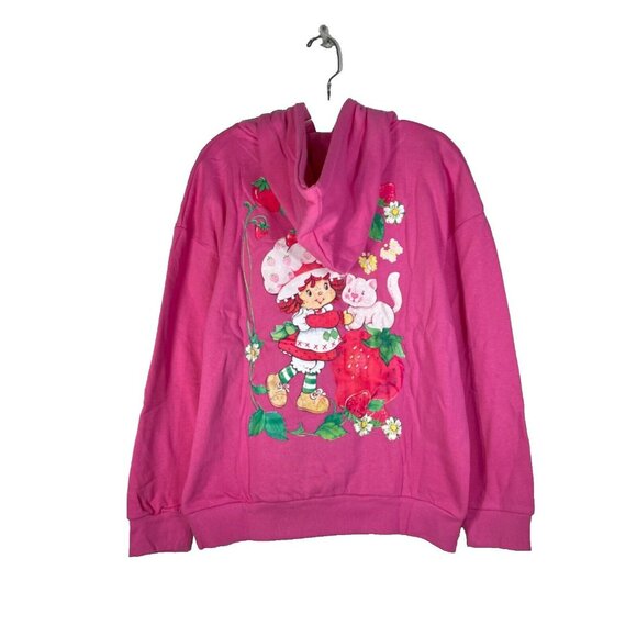 Strawberry Shortcake Hoodie & Sweatpants Set Womens Small Pink - Picture 9 of 16